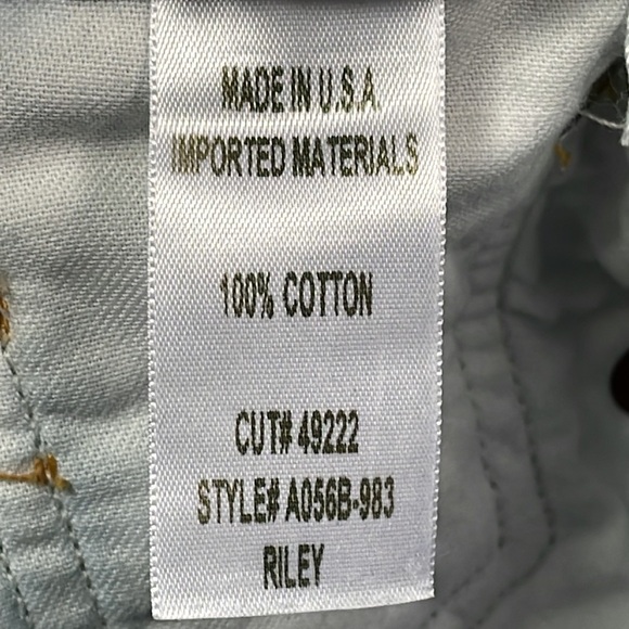 Agolde Riley High Rise Straight Crop Jeans in Shatter Light Blue Sz 24 - Picture 15 of 15